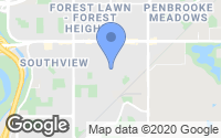 Map of Silver Springs, AB